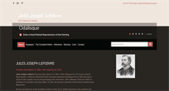 Desktop Screenshot of jules-joseph-lefebvre.org