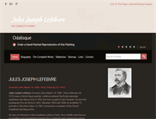 Tablet Screenshot of jules-joseph-lefebvre.org